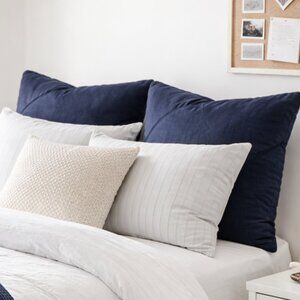 Pottery Barn Teen Classic Plush Euro Sham Navy NWT
